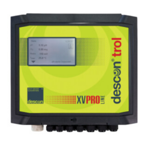 Descontroll XV PRO - vrij chloor / Rx / pH / t, met stekker en meetkabel. Inclusief datalogger met SD-kaart.