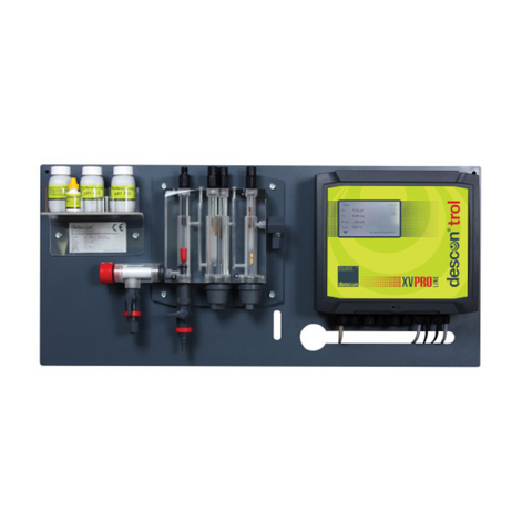 Descontrol-trol XV PRO - vrij chloor / pH / t met meetbereik.